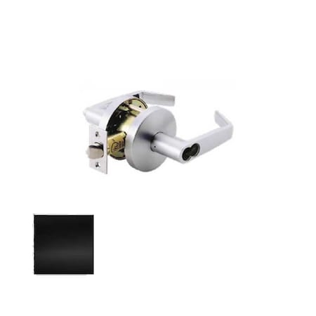 Orca Hardware Storeroom Lockset, SFIC Prep Less Core, US19 Matte Black Finish, Captain Lever, ANSI Strike, 2-3/4 OCL280IC-19-CAP
